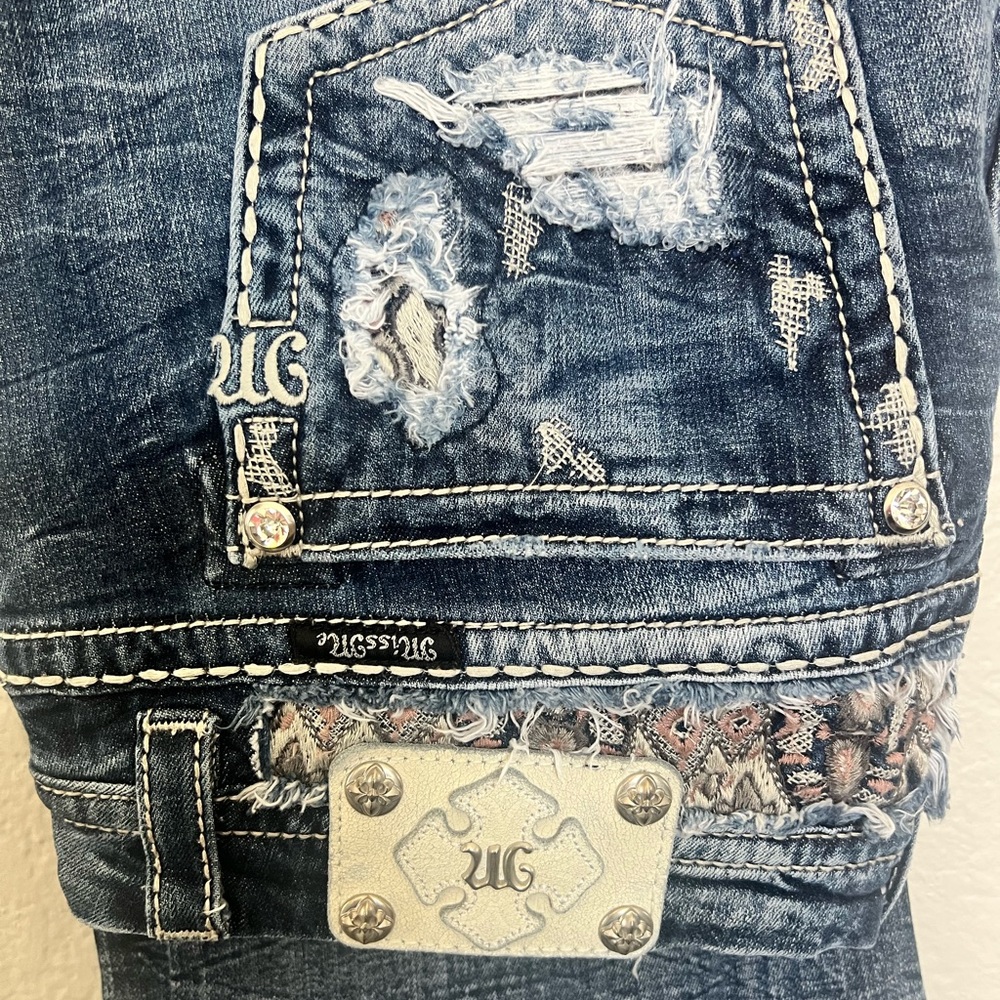 Miss Me Women's Distressed Blue Jeans